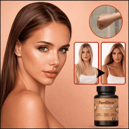 TanGlow™ Brun-utan-sol-tillskott | Få naturligt solbränna på bara 7 dagar!