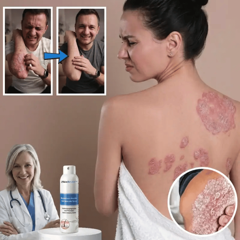 SkinRevive™ hudvårdsspray | Lindrar psoriasisbesvär på bara 3 dagar!