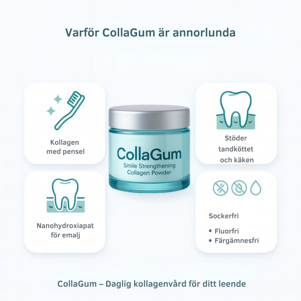 CollaGum™ | Stärk tandköttet inifrån och bevara ditt naturliga leende