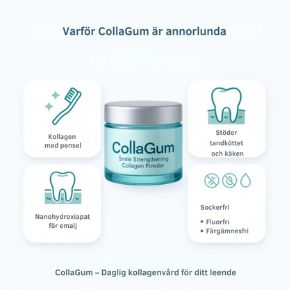 CollaGum™ | Stärk tandköttet inifrån och bevara ditt naturliga leende