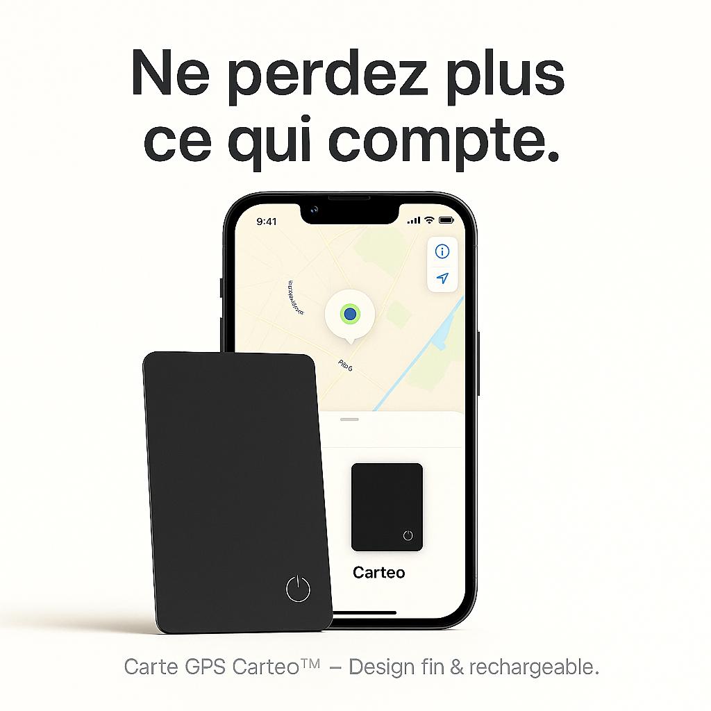 Carteo - Carte de localisation intelligente Ultra-fine