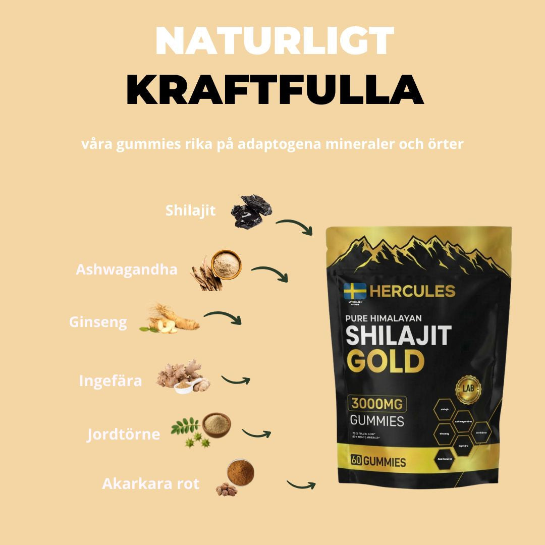 HERCULES 6 i 1 Shilajit Gummies