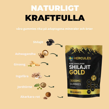 HERCULES 6 i 1 Shilajit Gummies