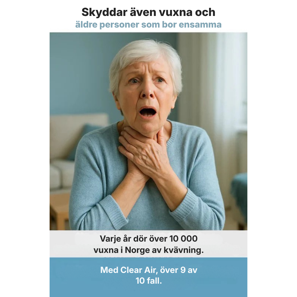 ClearAir™ | Praktiskt hjälpmedel vid kvävningsrisk