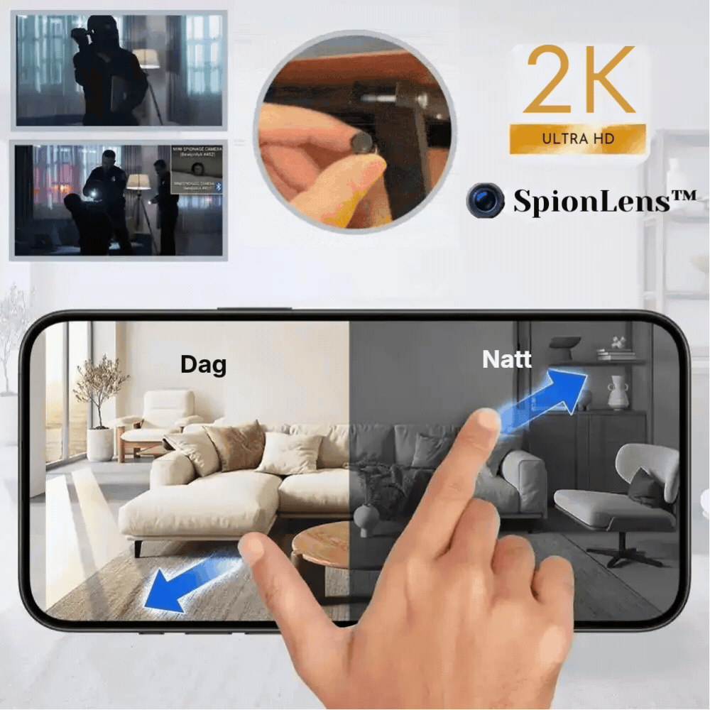 SpionLens™ dold kamera | Håll diskret ett öga på ditt hem på bara 1 minut!