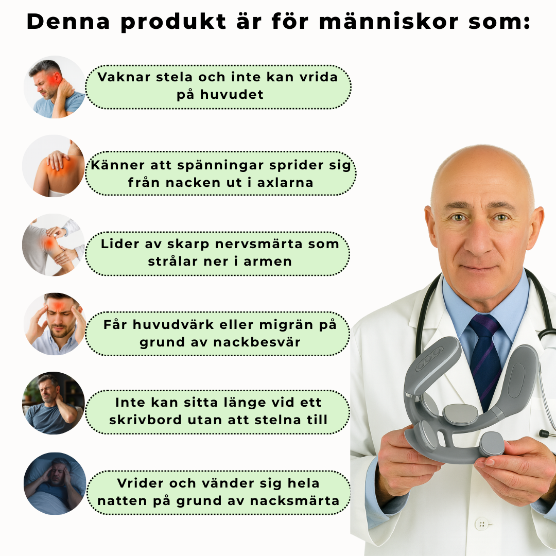 SmartNeck Pro – Massageapparat för Nacke & Axlar | Skavera