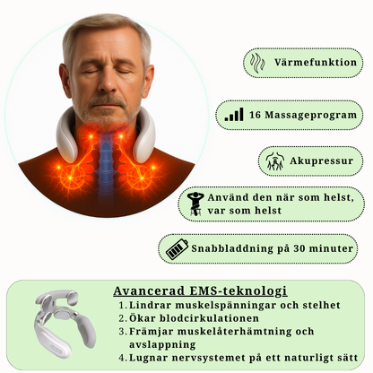 SmartNeck Pro – Massageapparat för Nacke & Axlar | Skavera